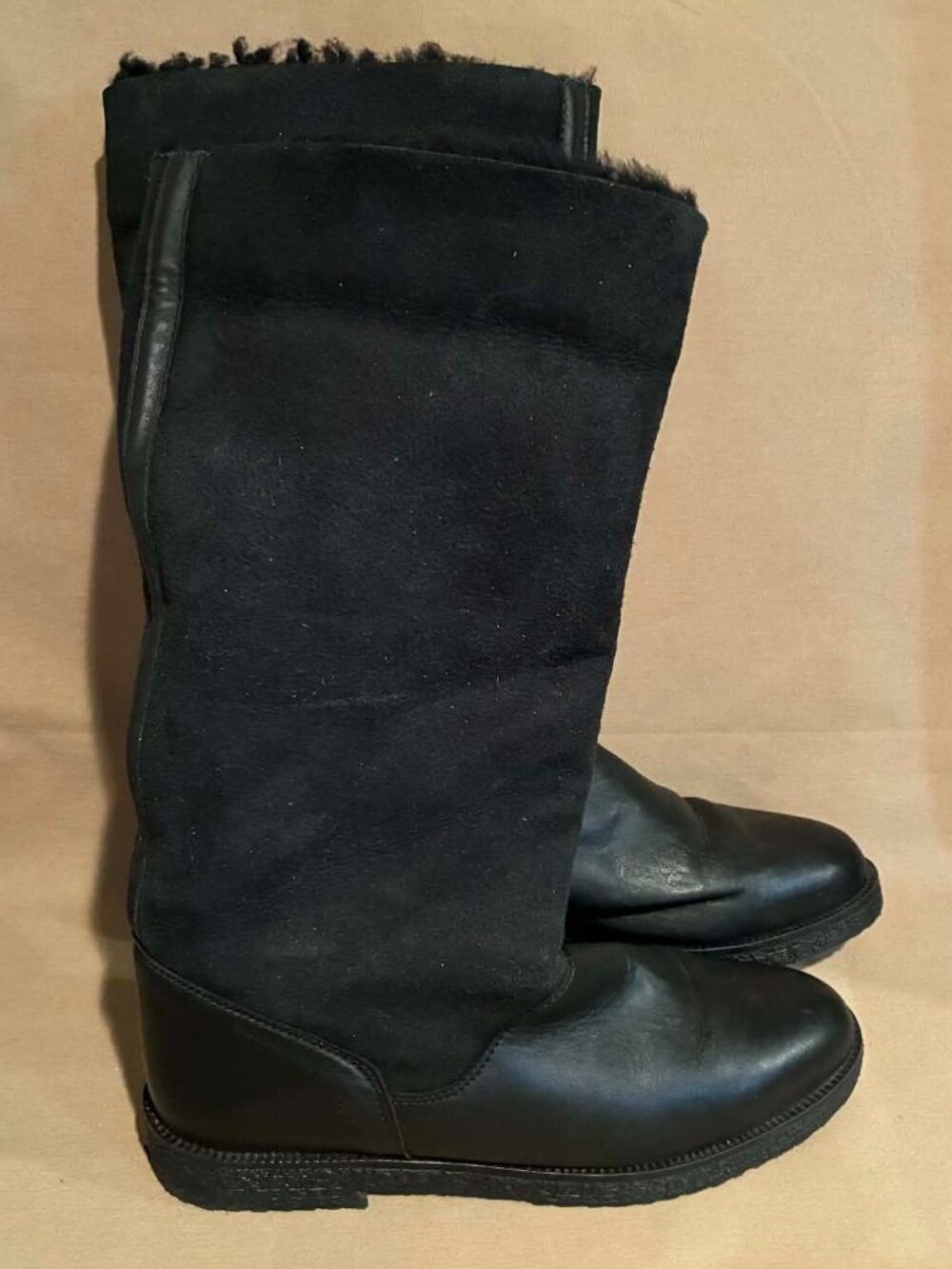 EUC Shearling Suede La Canadienne Tall Boots